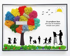tablouri cu licheni cadou personalizat profesor