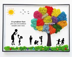 tablouri cu licheni cadou personalizat profesoara