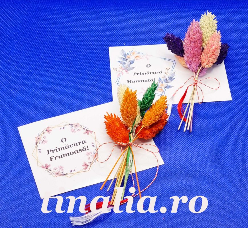 Martisoare Martisoare Handmade Cu Mesaj si Flori Uscate - Tinalia