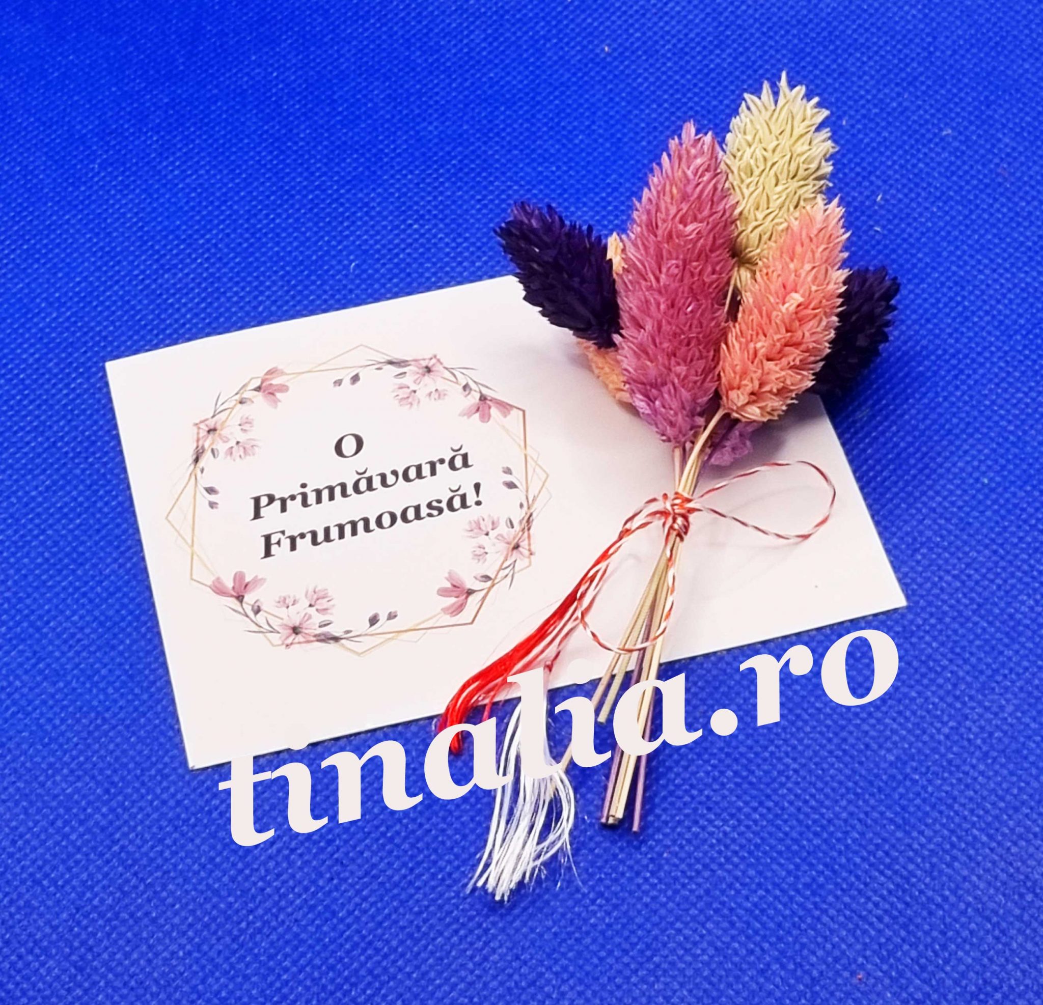 Martisoare Martisoare Handmade Cu Mesaj si Flori Uscate - Tinalia