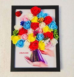 Cadou de 8 Martie buchet in rama